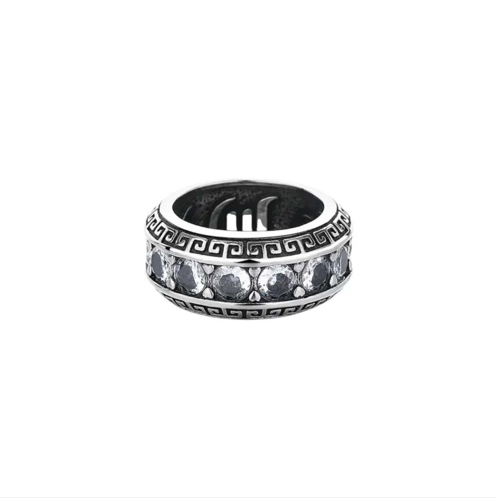 New Stainless Steel Ring W/ Cz All Around Size 11